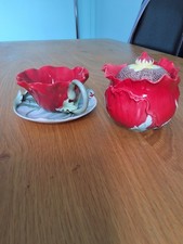 franz poppy porcelain cup