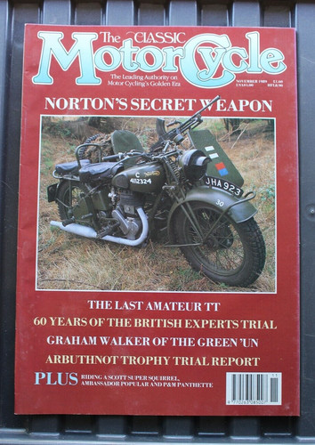 Classic motorcycle nov 1989 - motorcycle,