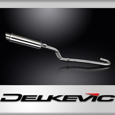 Yamaha XT500 TT500 1977-81 Delkevic Full Exhaust 350mm Round Stainless Silencer
