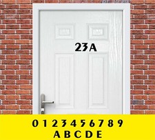 House Number Sticker Signs