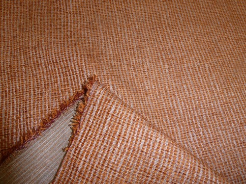 Rust orange chunky chenille - -,