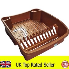 rose gold dish drainer large -