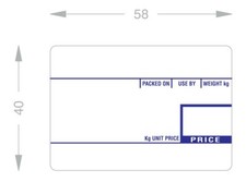 Cas/digi scale thermal labels