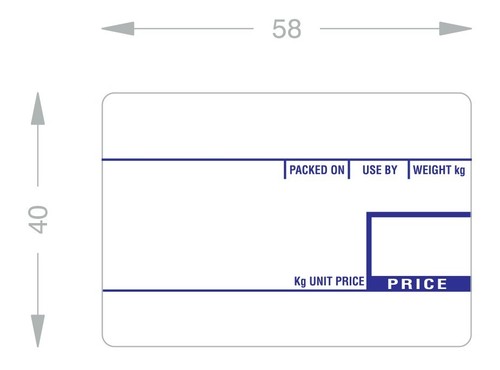 Cas digi scale - scale, labels