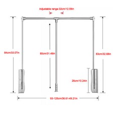 Lift/ Pull Down Wardrobe Rail