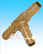 BRASS BARBED T Piece 3 way