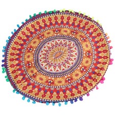 3X(Indian Mandala Floor  Round