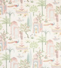 Jane Churchill Persian Grove Pink/Grey Curtain Fabric 7 Metres (RRP £100m)