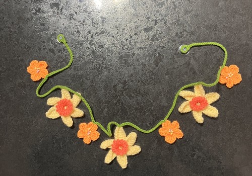New hand crochet daffodil - ,