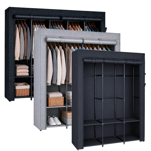 Portable fabric wardrobe - portable,