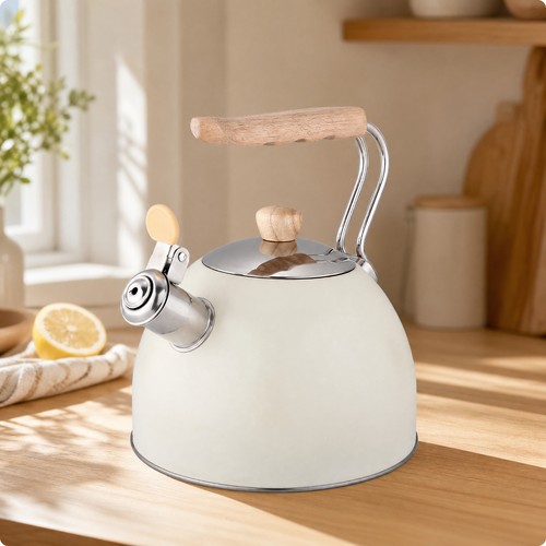Tea kettle with - tea, whistle