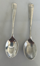 2 x Rat Tail Tea Spoons by W &