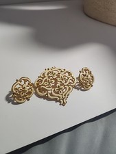 Vintage Gold-Tone Enamel