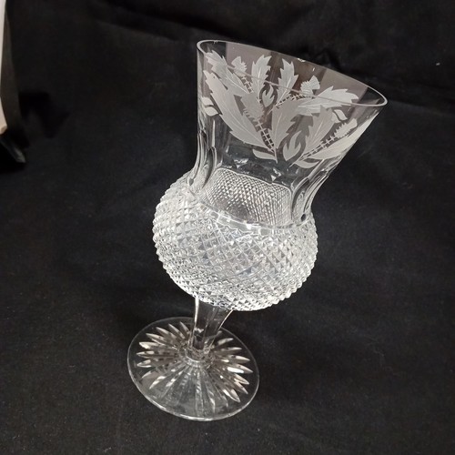 Crystal goblet clear thistle - goblet,