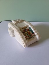 A WILLOW ART CRESTED CHINA WW1  FEMALE TANK: CITY OF CARDIFF CREST: 4" LONG: VGC