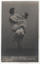1917 Antique Postcard KANDAUROVA & MORDKIN Star BALLET Dancer Tsarist Postcard