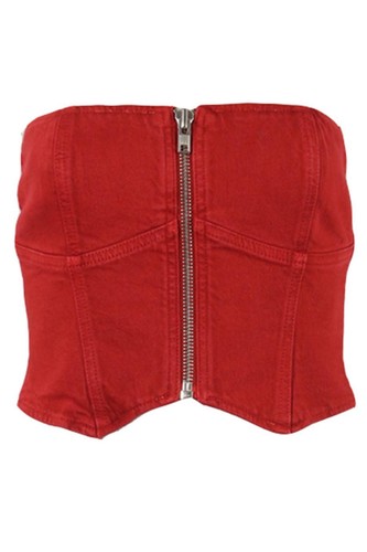 Reformation denim corset 2 - denim,