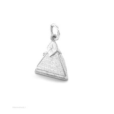 Masonic Engraved Folding Pyramid Pendant Handmade - Hallmarked 925 Solid Silver