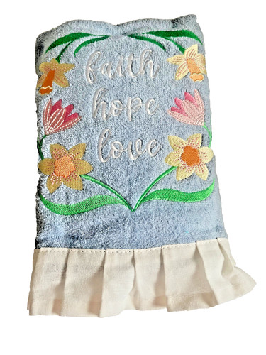 Spring flowers embroidered - flowers,