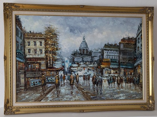 Vintage large impressionist - large,