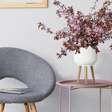 Indoor plant pot, White, with