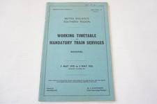 1975 Southern Region Railway Working Timetable Section M Freight