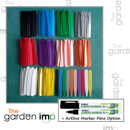 100 coloured plastic plant - 4",