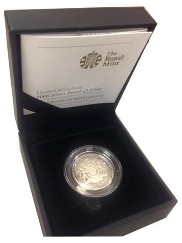 Silver proof one pound - silver, £1