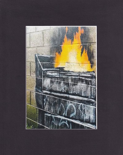 8x10 matted print graffiti art - 8x10,