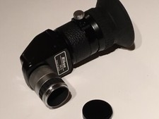 Clean Nikon DR-3 right angle veiwfinder 19mm round Nikon FM, FE, F, F2, F3,FA