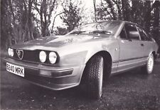 ALFA ROMEO 1984 ALFETTA GTV 6, REG No.B240 MRK, FRONT SIDE VIEW PHOTOGRAPH.