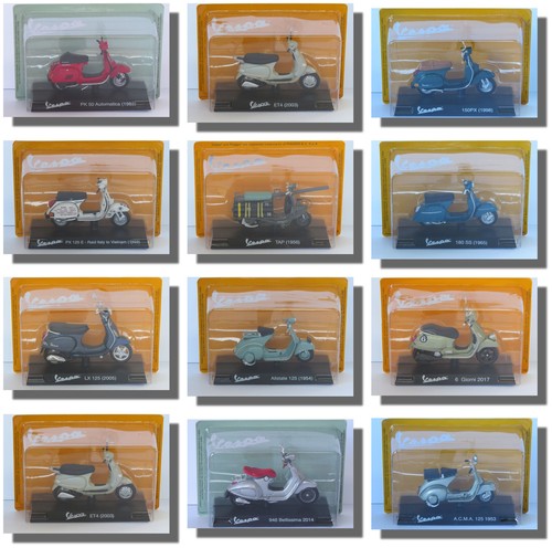 Vespa scooter collection - vespa, 1/18