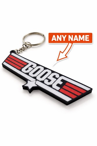 Top gun goose keyring custom - goose,