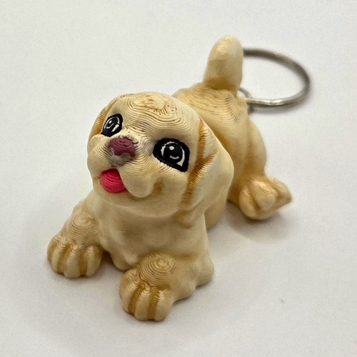Labrador puppy keyring - keyring, 3d