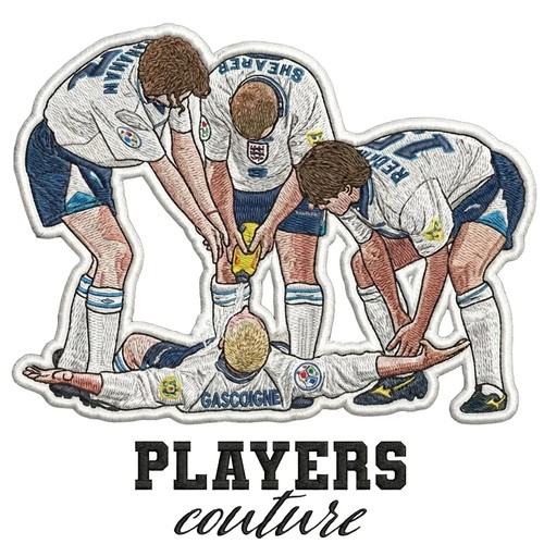 Gazza dentist chair badge - gazza,