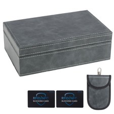 Faraday Box for Car Keys 2-in-1 Anti-Theft Key Signal Blocker for All Vehicles