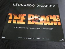THE BEACH (2000) RARE ROLLED DANNY BOYLE orig UK teaser quad poster 40" x 30" EX