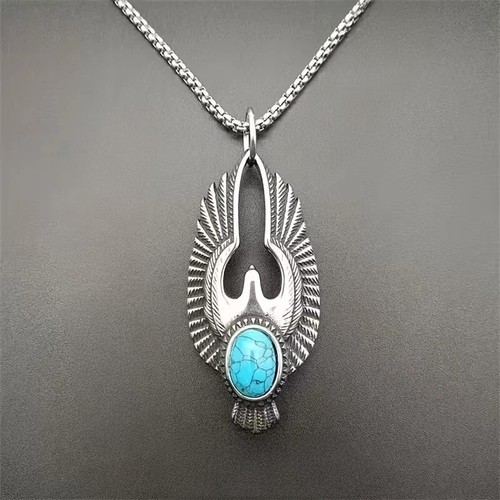 Men amulet stainless - stainless, steel