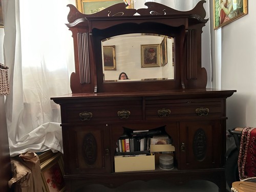 Solid wood antique - solid, carved