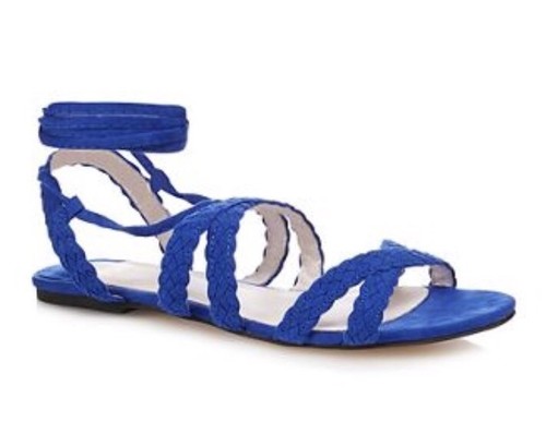 Ladies faith blue suedette - ladies,
