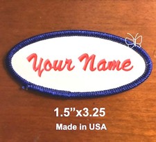 Custom Embroidered  Name Patch