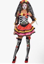 Rubie's Official Ladies Day of The Dead Senorita Skeleton Halloween Costume,...