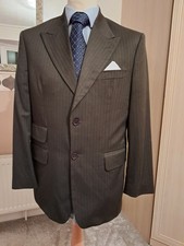 BROWN PINSTRIP SUIT 38'' CHEST