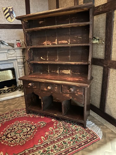 Dolls house tudor dresser - dolls,