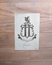 Armorial bookplate - Gadesden - by J. Cross - circa 1880?