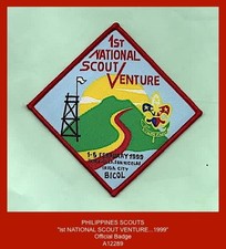 Philippines Scouts - 1st National Scout Venture Badge  1999 ^