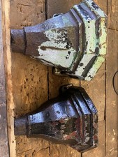 Two Vintage Cast Iron Rain Hoppers