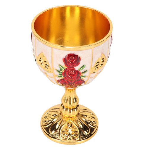 Wine goblet 4in high gold - goblet,