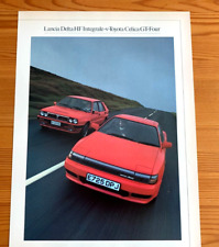 TOYOTA CELICA GT FOUR GT4 v LANCIA DELTA INTEGRALE - FRAMEABLE CLASSIC CAR IMAGE