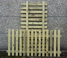 Picket Garden Fence Panels 2 x 1.8m (6ft) Long  hand built using treated wood